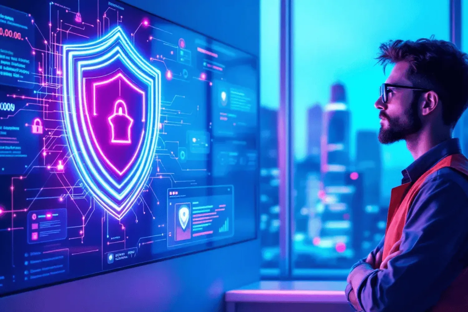 A roofing contractor evaluating website security measures.