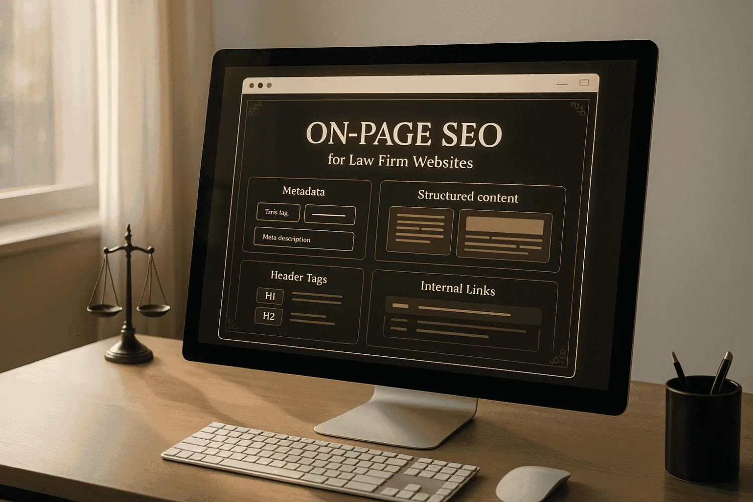 An example of on-page SEO techniques for law firm websites.