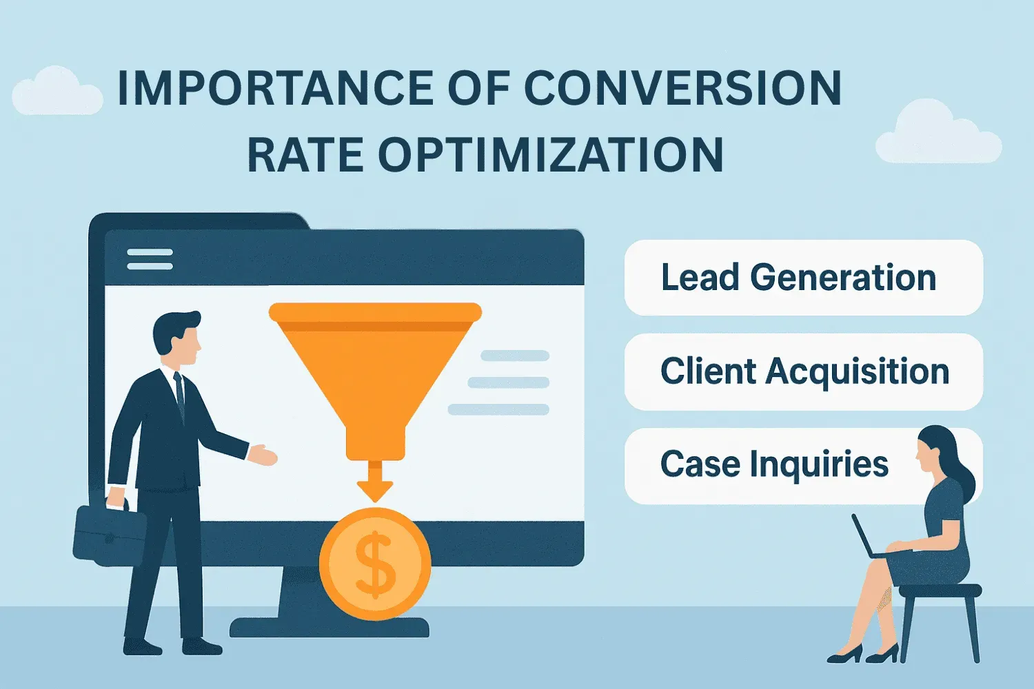 An image highlighting the importance of conversion rate optimization for lawyers