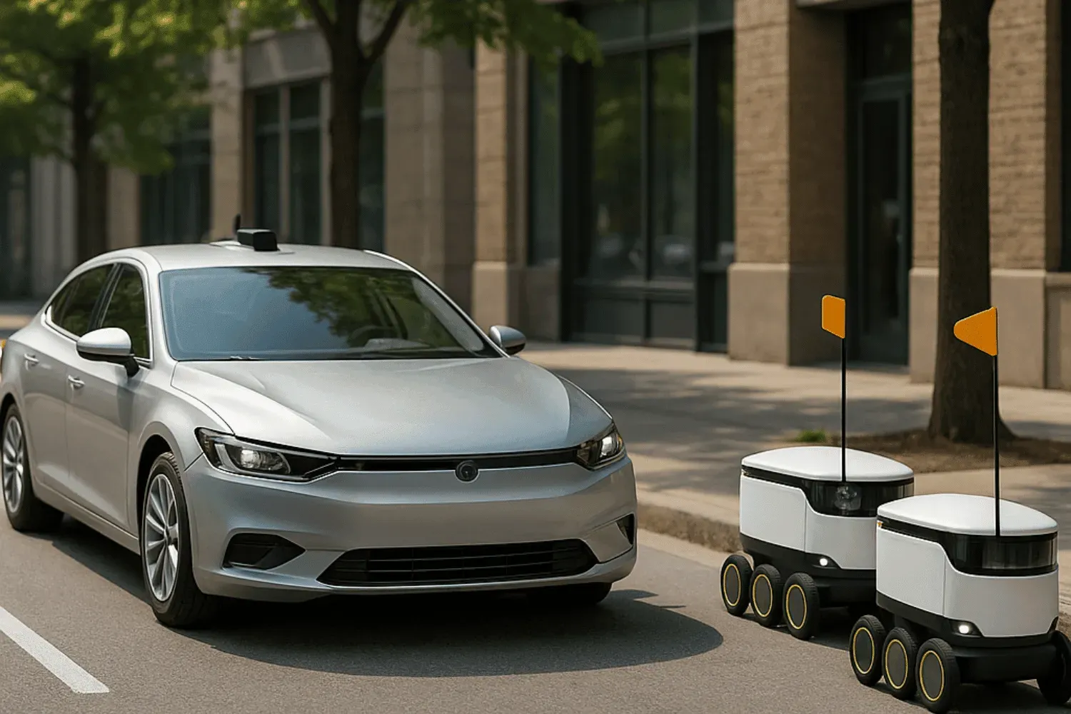 Autonomous vehicles transforming transportation.