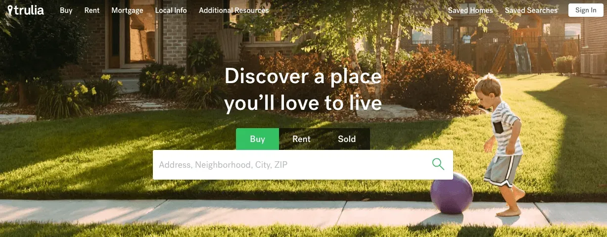 Landing page for paid ads.