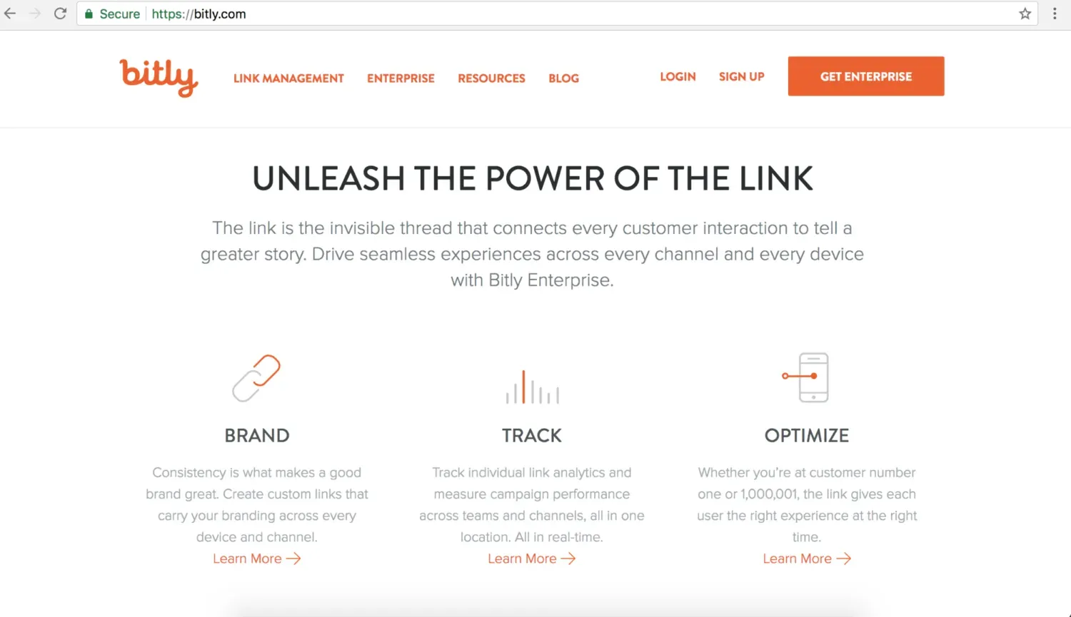 Bitly clean links.