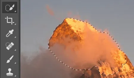 Quick selection photoshop.