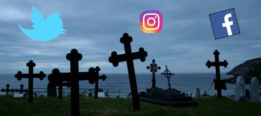 Social media graveyard.